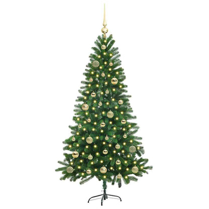 Vánoční Stromeček S 150 Led Diodami S Stojanem Zelená 150 Cm Pe