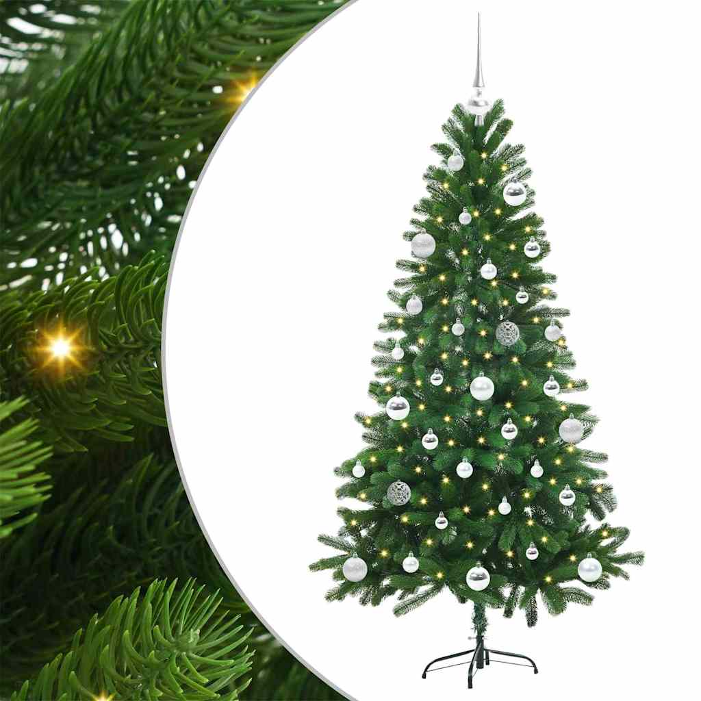 Vánoční Stromeček S 150 Led Diodami S Stojanem Zelená 150 Cm Pe