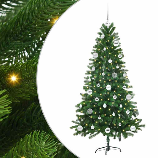 Vánoční Stromeček S 150 Led Diodami S Stojanem Zelená 150 Cm Pe