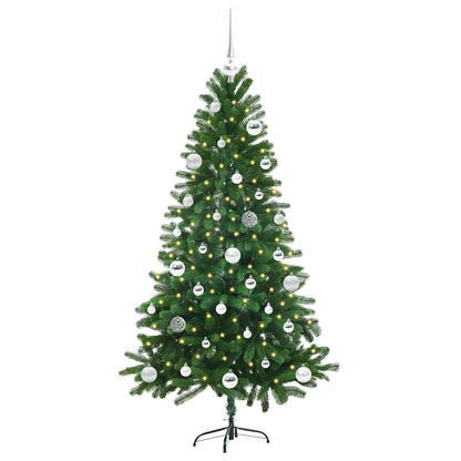 Vánoční Stromeček S 150 Led Diodami S Stojanem Zelená 150 Cm Pe