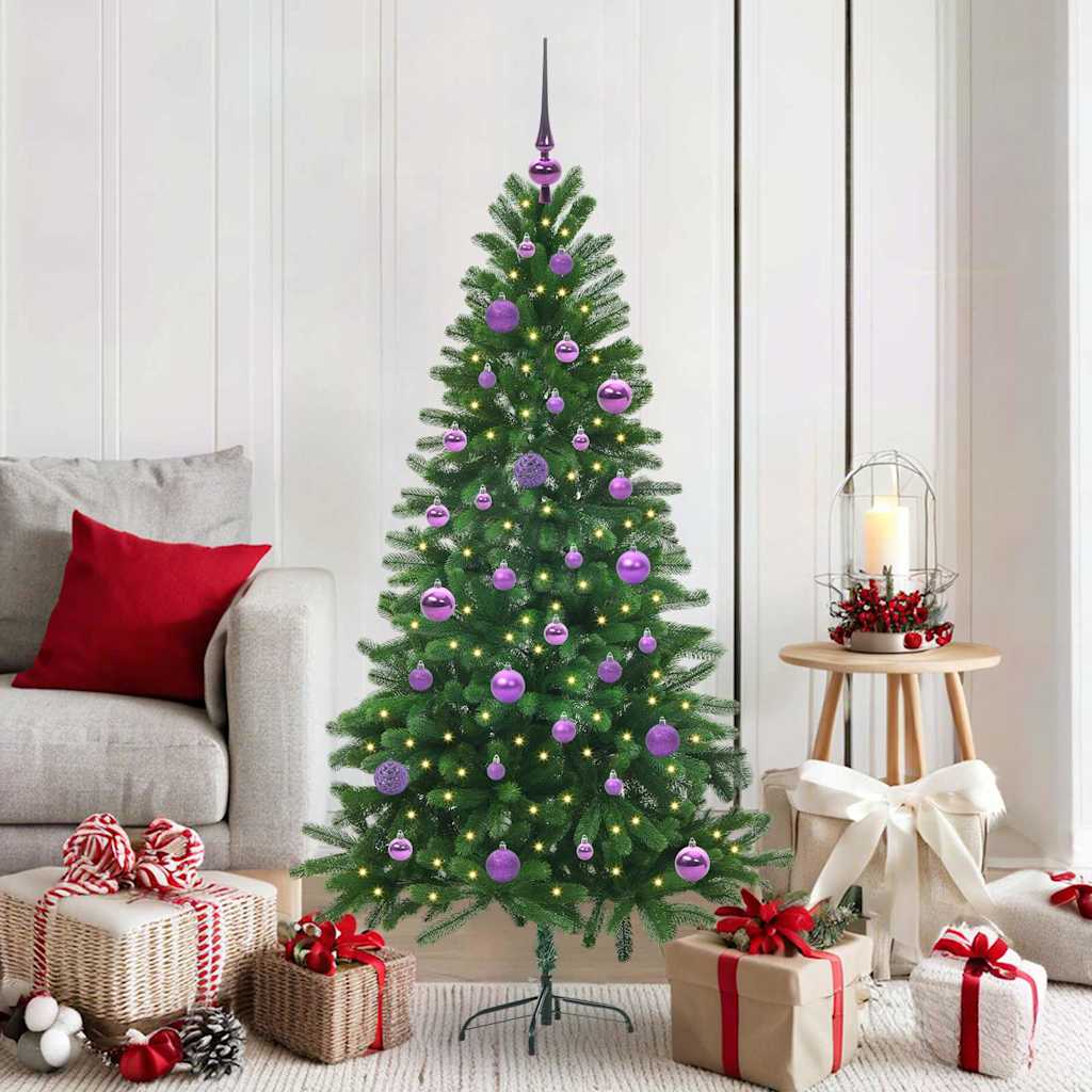 Vánoční Stromeček S 150 Led Diodami S Stojanem Zelená 150 Cm Pe