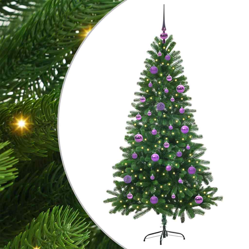 Vánoční Stromeček S 150 Led Diodami S Stojanem Zelená 150 Cm Pe