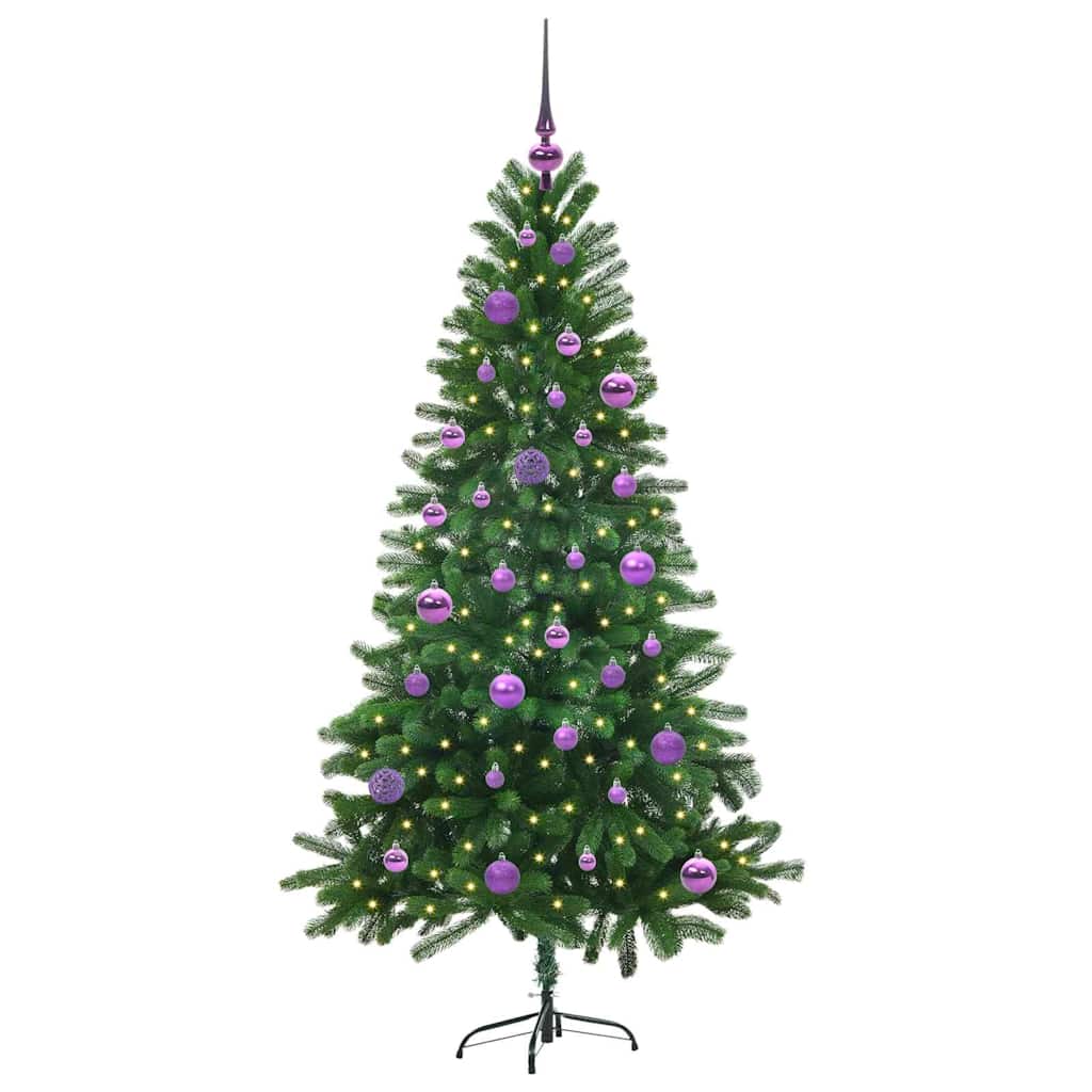 Vánoční Stromeček S 150 Led Diodami S Stojanem Zelená 150 Cm Pe