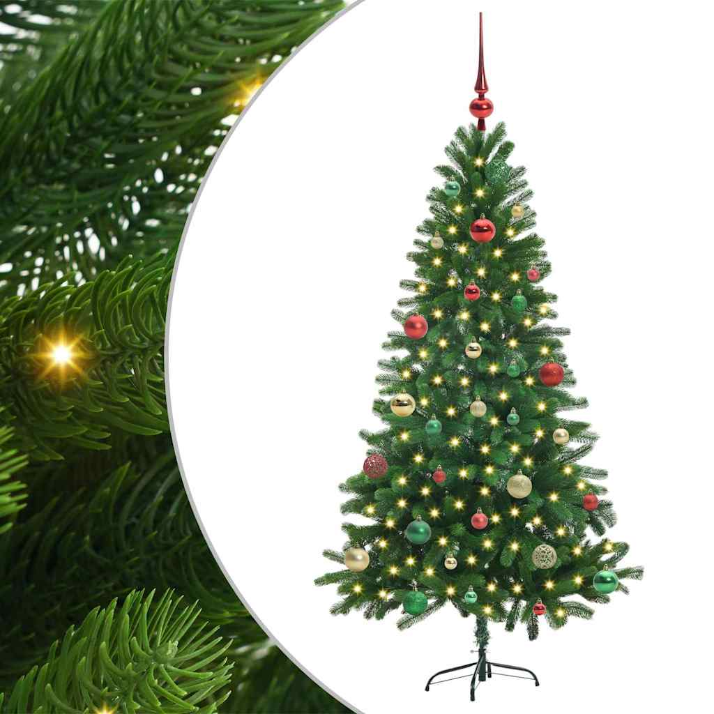 Vánoční Stromeček S 150 Led Diodami S Stojanem Zelená 150 Cm Pe