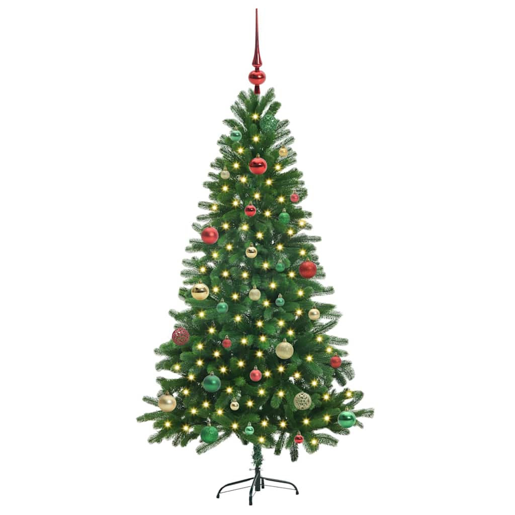 Vánoční Stromeček S 150 Led Diodami S Stojanem Zelená 150 Cm Pe