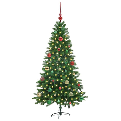 Vánoční Stromeček S 150 Led Diodami S Stojanem Zelená 150 Cm Pe