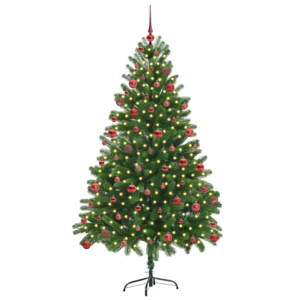 Vánoční Stromeček S 300 Led Diodami S Stojanem Zelená 180 Cm Pe