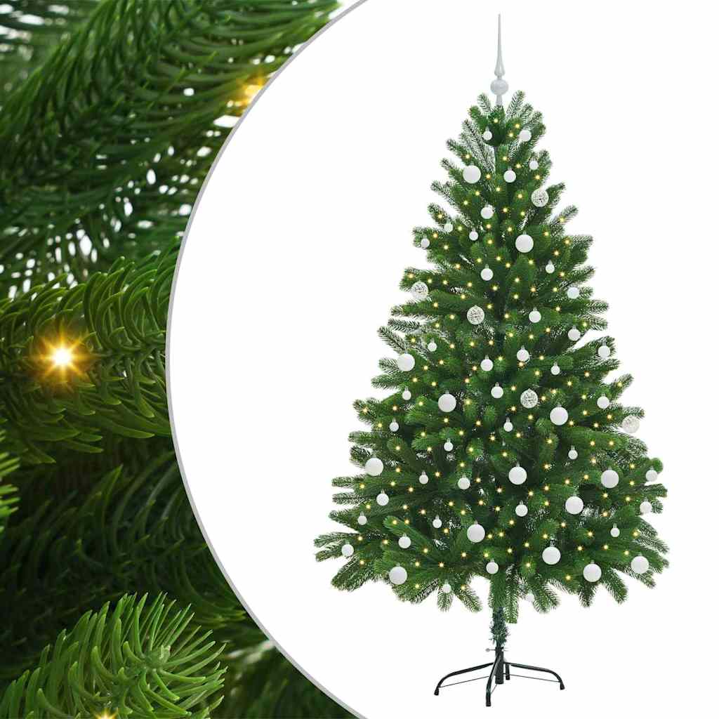 Vánoční Stromeček S 300 Led Diodami S Stojanem Zelená 180 Cm Pe