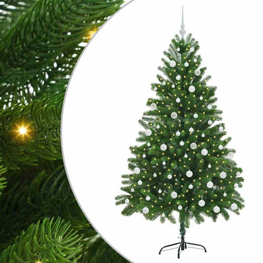 Vánoční Stromeček S 300 Led Diodami S Stojanem Zelená 180 Cm Pe