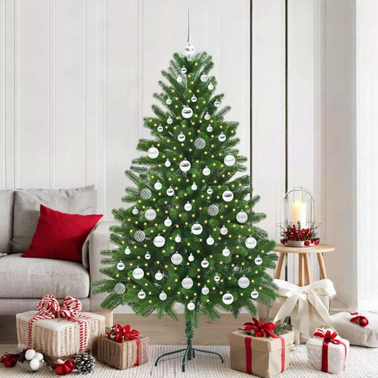 Vánoční Stromeček S 300 Led Diodami S Stojanem Zelená 180 Cm Pe