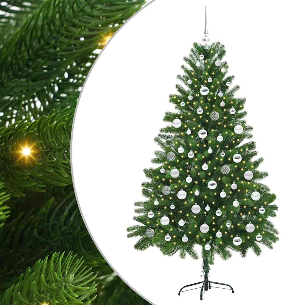 Vánoční Stromeček S 300 Led Diodami S Stojanem Zelená 180 Cm Pe