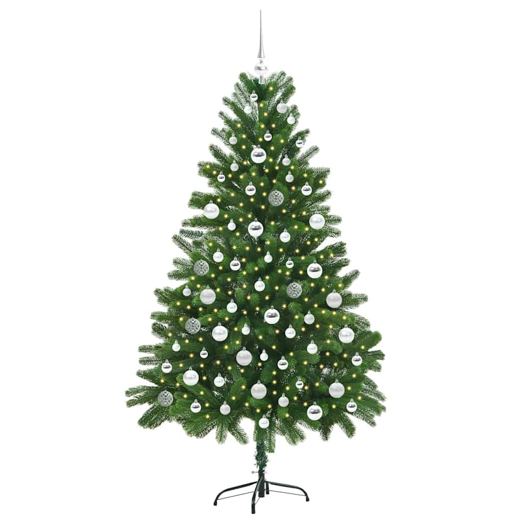 Vánoční Stromeček S 300 Led Diodami S Stojanem Zelená 180 Cm Pe