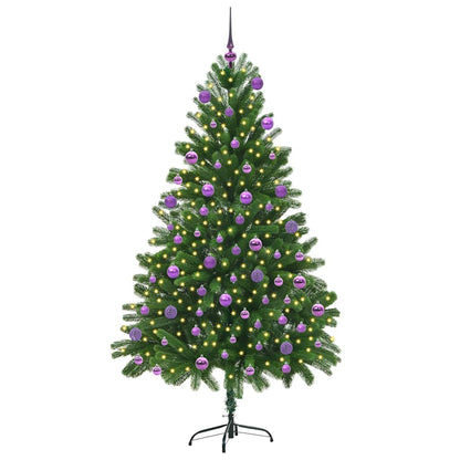 Vánoční Stromeček S 300 Led Diodami S Stojanem Zelená 180 Cm Pe