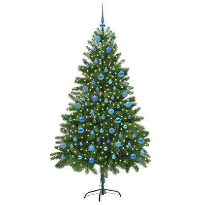 Vánoční Stromeček S 300 Led Diodami S Stojanem Zelená 180 Cm Pe