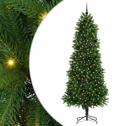 Vánoční Stromeček S 300 Led Diodami S Stojanem Zelená 240 Cm Pe
