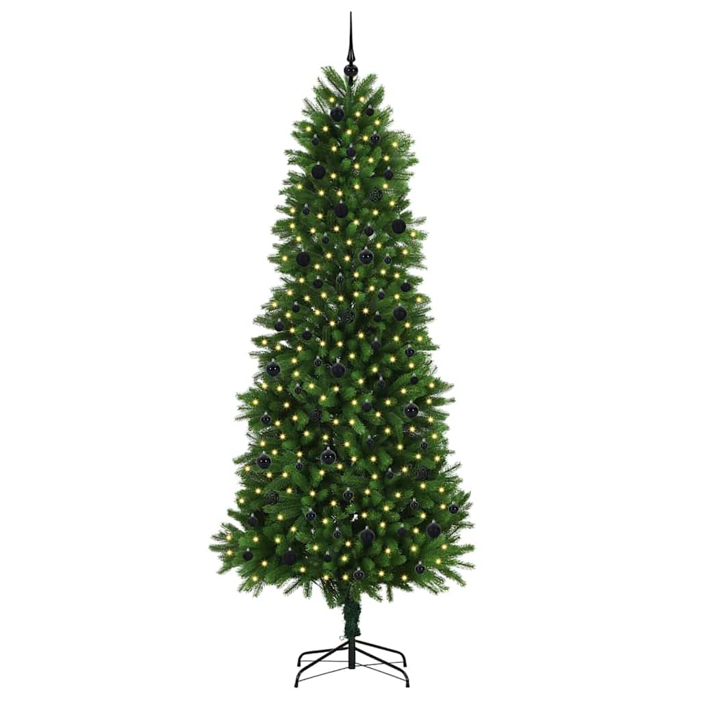 Vánoční Stromeček S 300 Led Diodami S Stojanem Zelená 240 Cm Pe