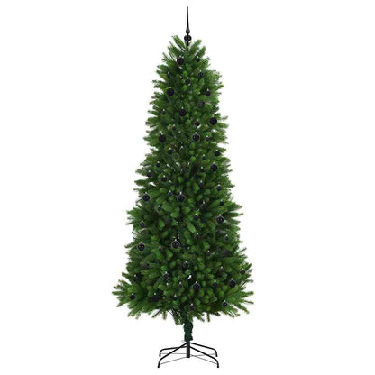 Vánoční Stromeček S 300 Led Diodami S Stojanem Zelená 240 Cm Pe