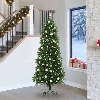 Vánoční Stromeček S 300 Led Diodami S Stojanem Zelená 240 Cm Pe
