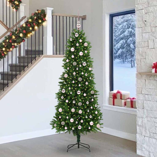 Vánoční Stromeček S 300 Led Diodami S Stojanem Zelená 240 Cm Pe