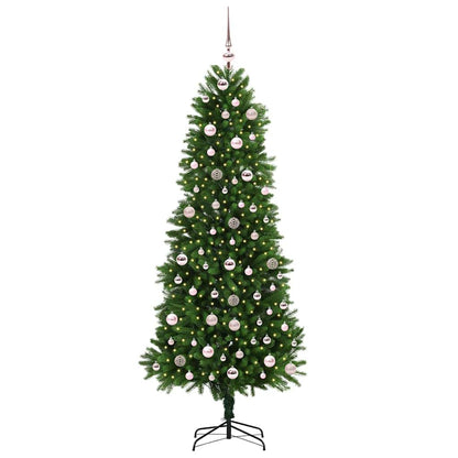 Vánoční Stromeček S 300 Led Diodami S Stojanem Zelená 240 Cm Pe