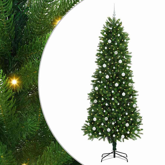 Vánoční Stromeček S 300 Led Diodami S Stojanem Zelená 240 Cm Pe