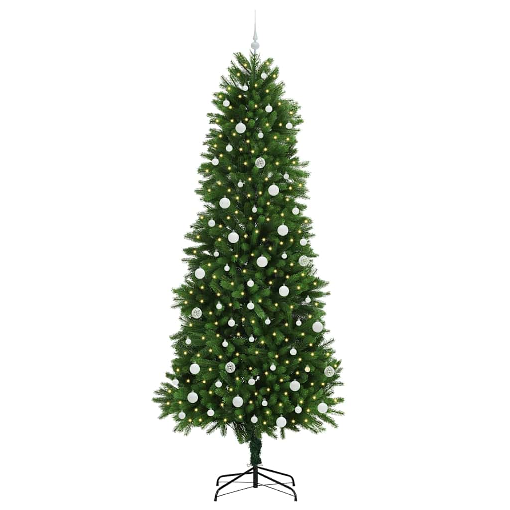 Vánoční Stromeček S 300 Led Diodami S Stojanem Zelená 240 Cm Pe