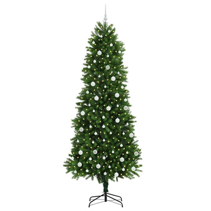 Vánoční Stromeček S 300 Led Diodami S Stojanem Zelená 240 Cm Pe