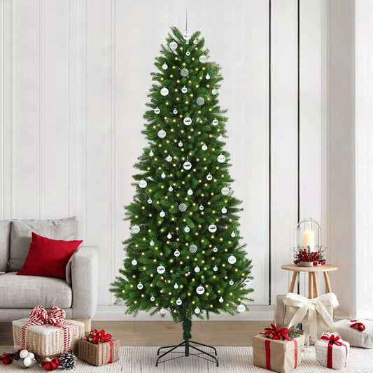 Vánoční Stromeček S 300 Led Diodami S Stojanem Zelená 240 Cm Pe