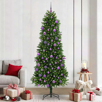 Vánoční Stromeček S 300 Led Diodami S Stojanem Zelená 240 Cm Pe
