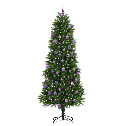 Vánoční Stromeček S 300 Led Diodami S Stojanem Zelená 240 Cm Pe