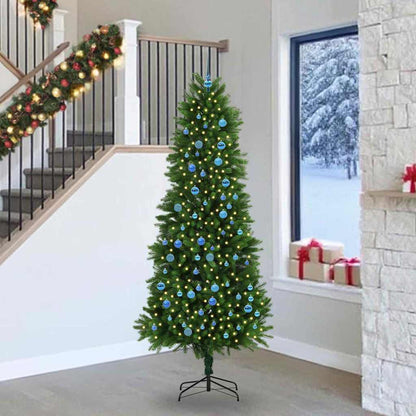 Vánoční Stromeček S 300 Led Diodami S Stojanem Zelená 240 Cm Pe