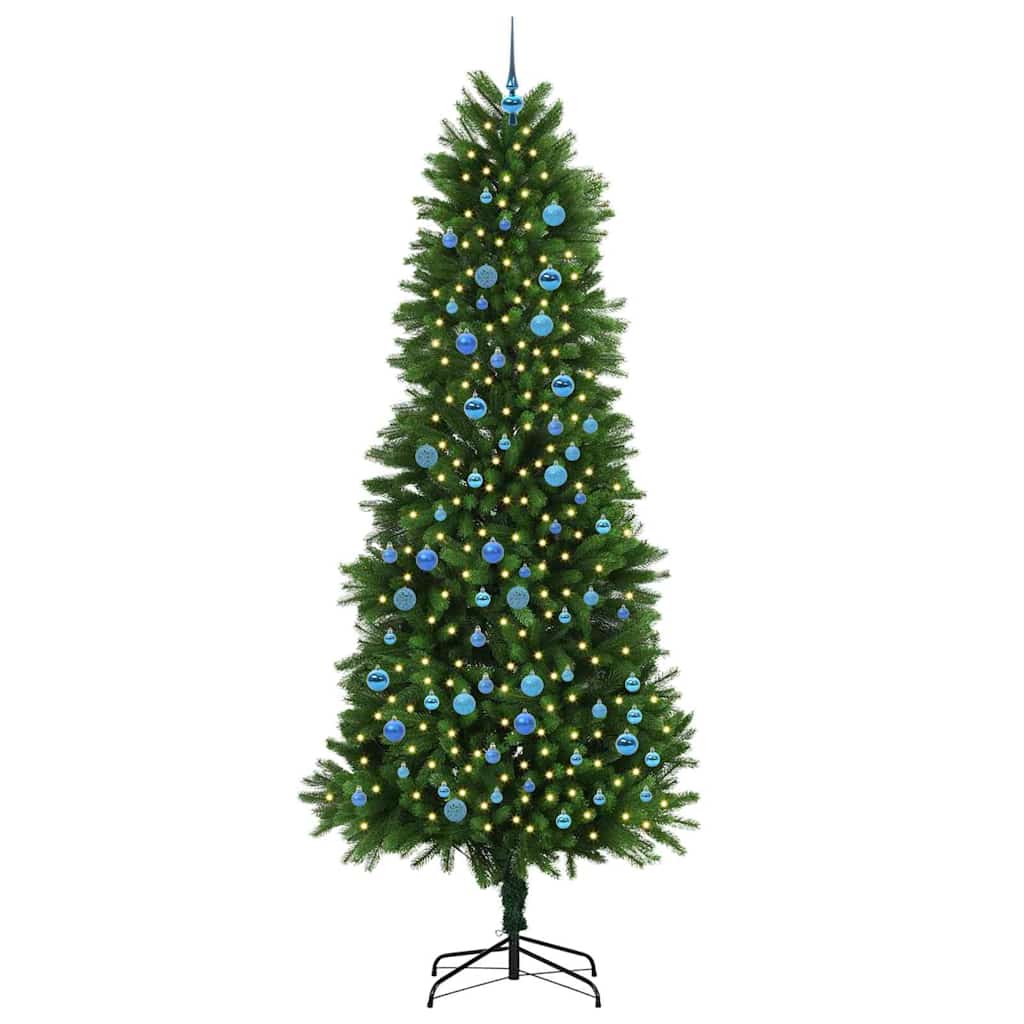 Vánoční Stromeček S 300 Led Diodami S Stojanem Zelená 240 Cm Pe
