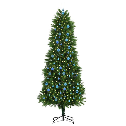 Vánoční Stromeček S 300 Led Diodami S Stojanem Zelená 240 Cm Pe
