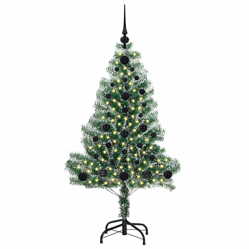 Umělý Vánoční Stromeček Se Sněhem A Led Osvětlením 120 Cm