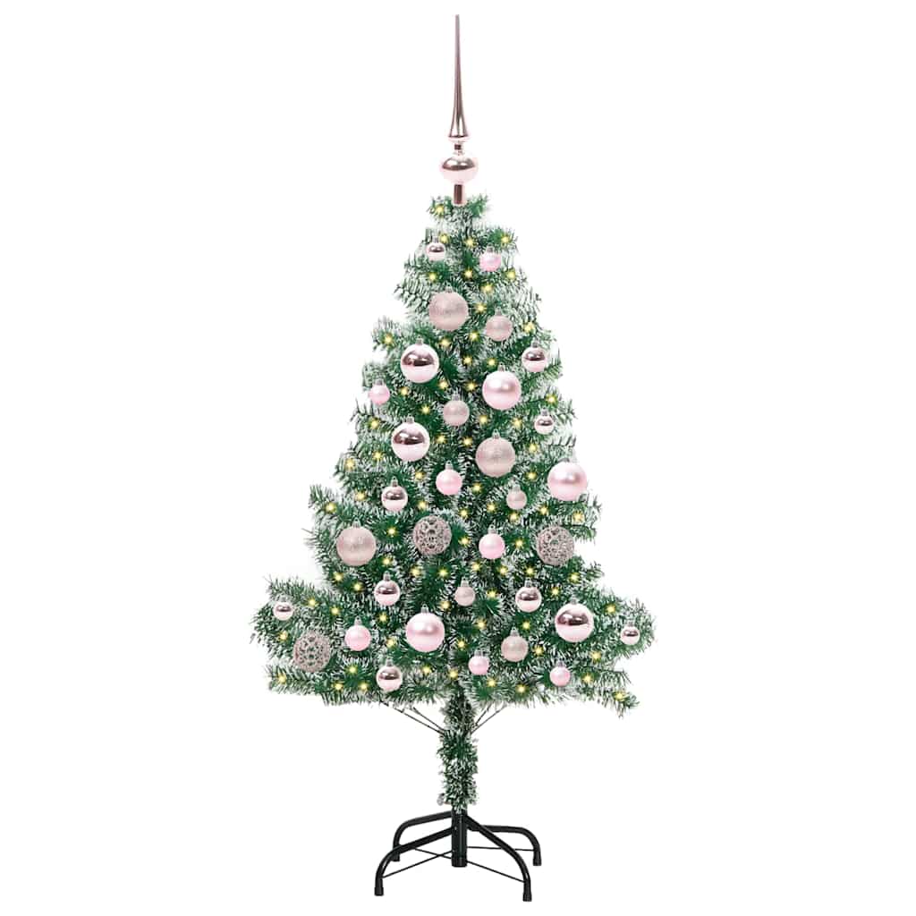 Umělý Vánoční Stromeček Se Sněhem A Led Osvětlením 120 Cm