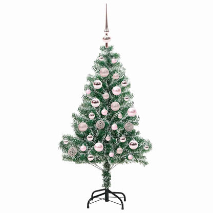 Umělý Vánoční Stromeček Se Sněhem A Led Osvětlením 120 Cm