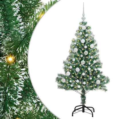 Umělý Vánoční Stromeček Se Sněhem A Led Osvětlením 120 Cm