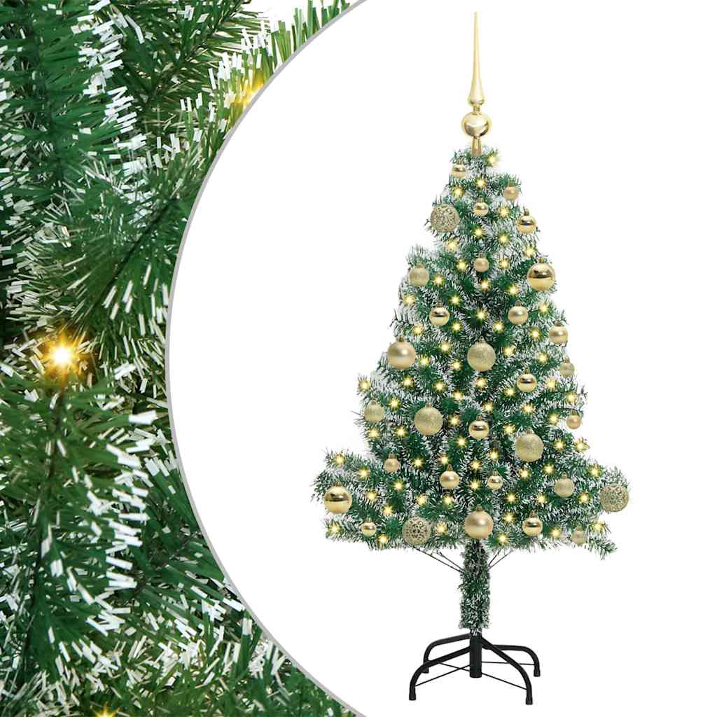 Umělý Vánoční Stromeček Se Sněhem A Led Osvětlením 120 Cm