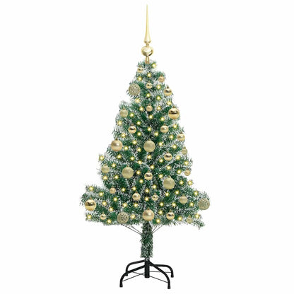Umělý Vánoční Stromeček Se Sněhem A Led Osvětlením 120 Cm