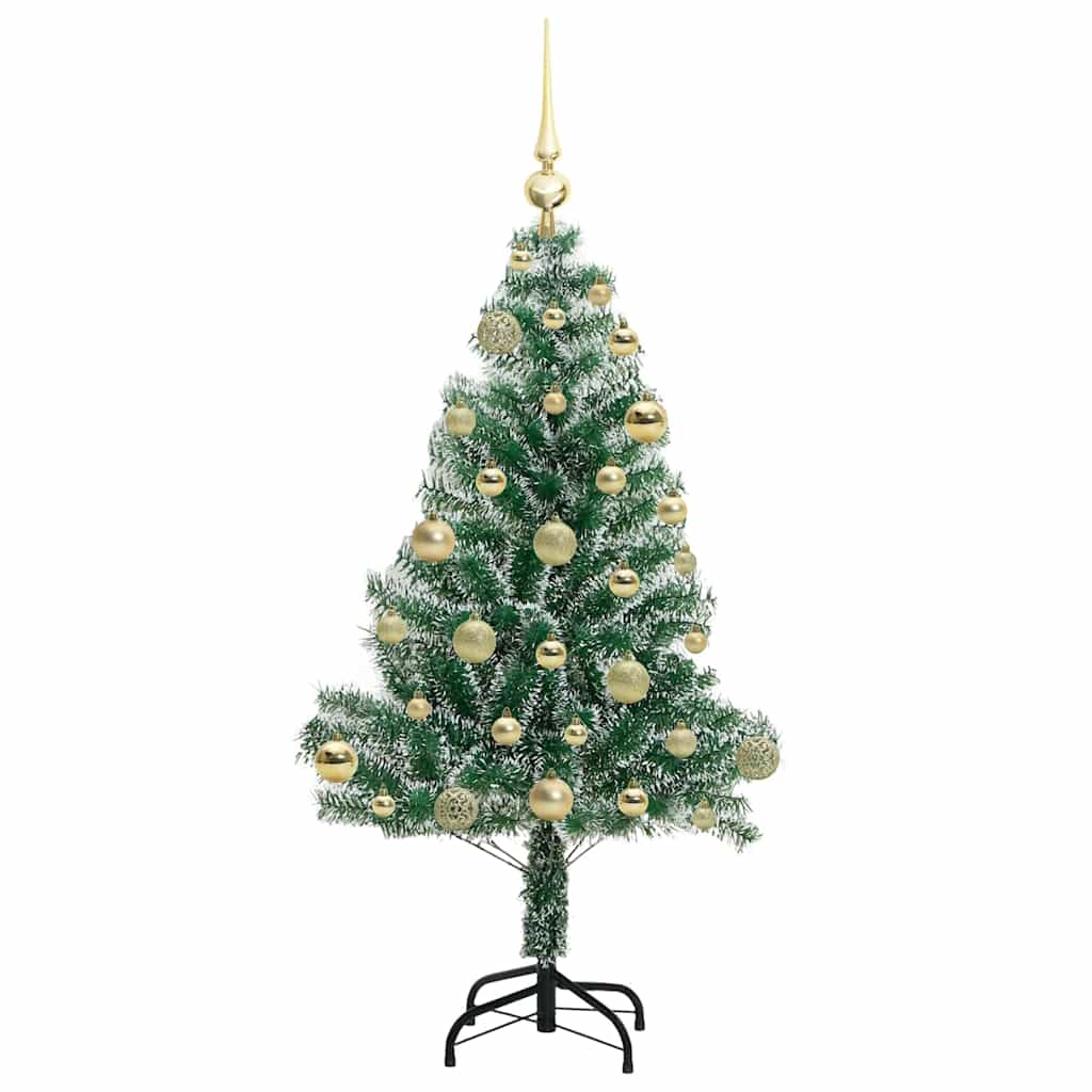 Umělý Vánoční Stromeček Se Sněhem A Led Osvětlením 120 Cm