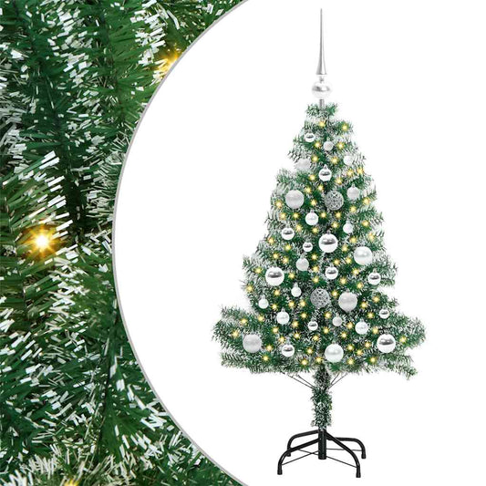 Umělý Vánoční Stromeček Se Sněhem A Led Osvětlením 120 Cm