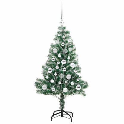 Umělý Vánoční Stromeček Se Sněhem A Led Osvětlením 120 Cm