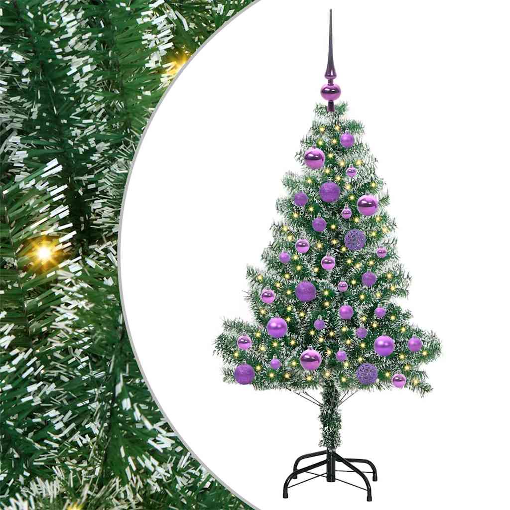 Umělý Vánoční Stromeček Se Sněhem A Led Osvětlením 120 Cm