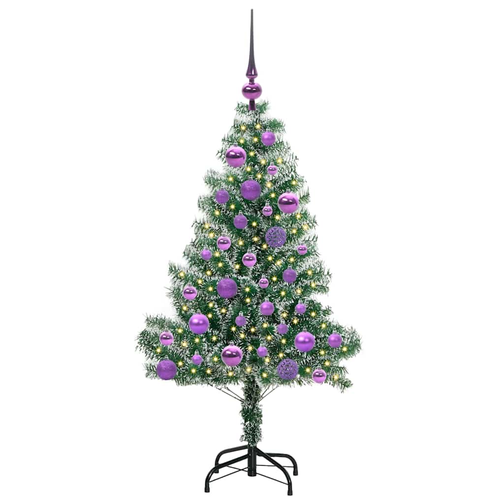 Umělý Vánoční Stromeček Se Sněhem A Led Osvětlením 120 Cm