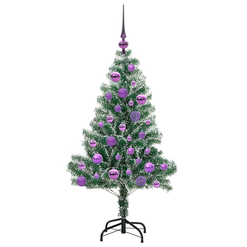 Umělý Vánoční Stromeček Se Sněhem A Led Osvětlením 120 Cm
