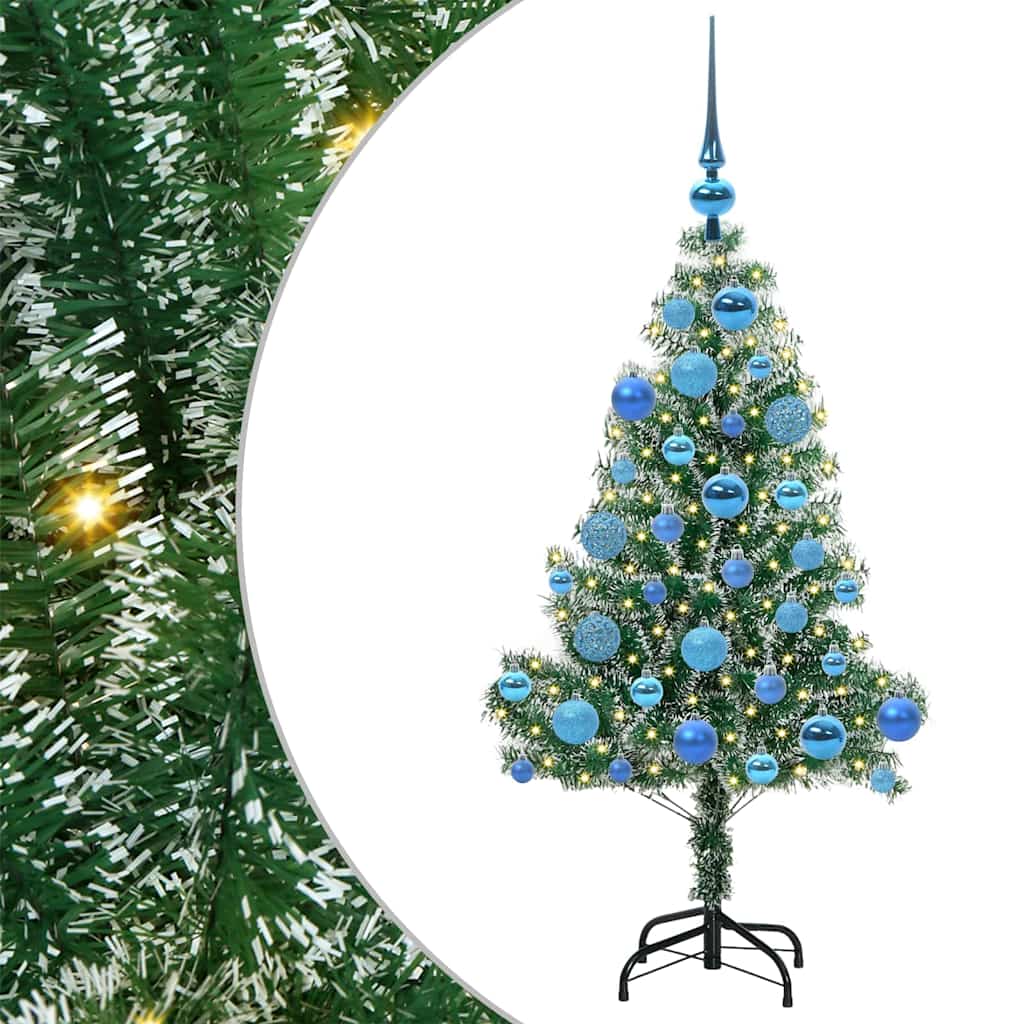 Umělý Vánoční Stromeček Se Sněhem A Led Osvětlením 120 Cm