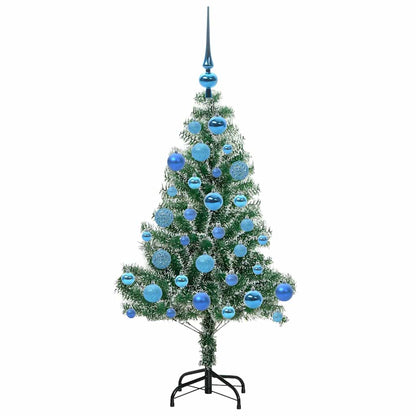 Umělý Vánoční Stromeček Se Sněhem A Led Osvětlením 120 Cm