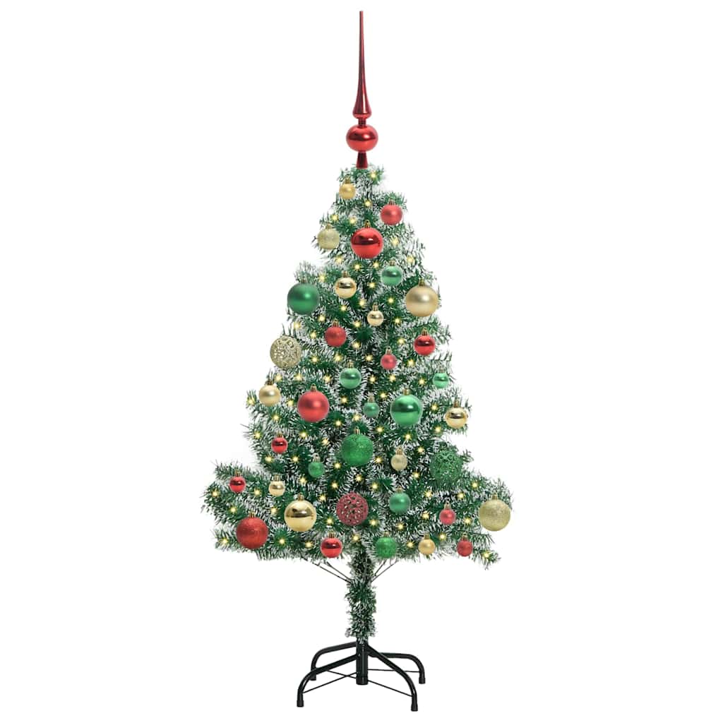 Umělý Vánoční Stromeček Se Sněhem A Led Osvětlením 120 Cm