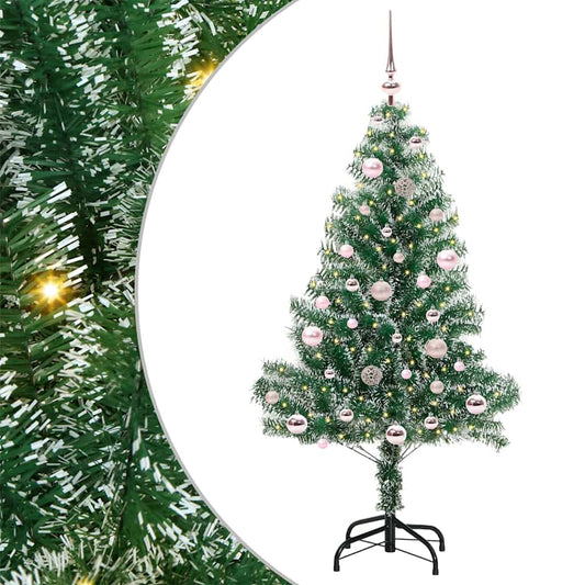 Umělý Vánoční Stromeček Se Sněhem A Led Osvětlením 150 Cm