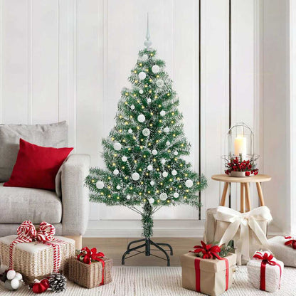 Umělý Vánoční Stromeček Se Sněhem A Led Osvětlením 150 Cm